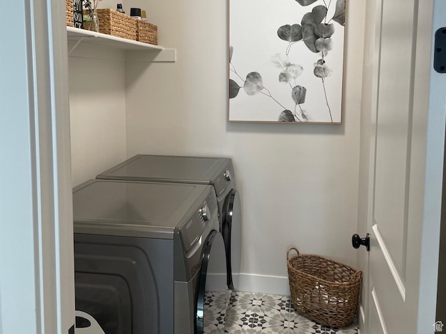 858 N Pinehurst Dr, Midway, UT 84049 - washroom featuring washer and dryer, tile patterned floors, and baseboards