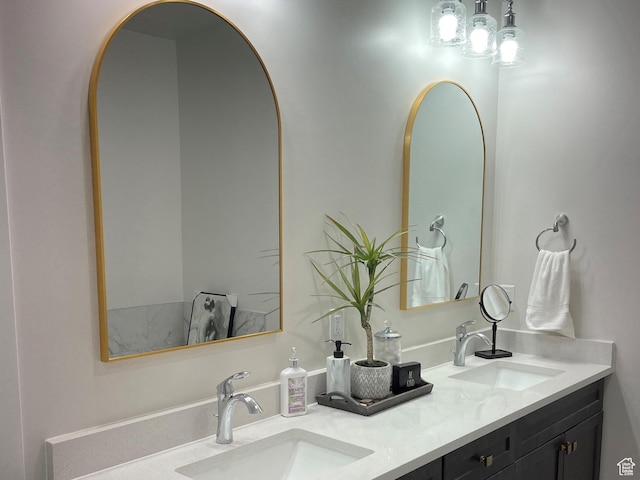 858 N Pinehurst Dr, Midway, UT 84049 - bathroom with double vanity