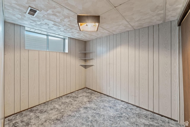 700 E Spruce Glen Rd, Murray, UT 84107 - below grade area with carpet and wood walls