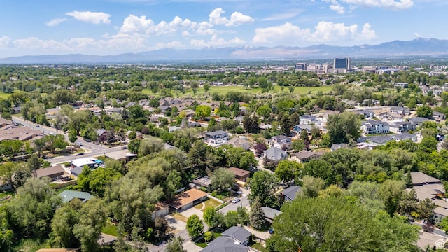 700 E Spruce Glen Rd, Murray, UT 84107 - aerial view of residential area with mountains