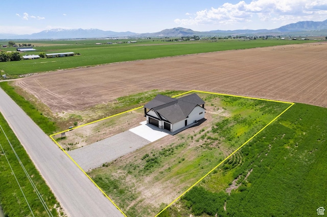 1120 S 800 W, Lewiston, UT 84320 - aerial view of sparsely populated area featuring a mountain backdrop and property boundaries highlighted