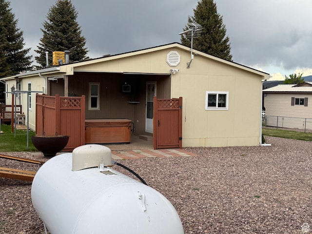 235 N 5th E, Manila, UT 84046 - view of front of house featuring a hot tub