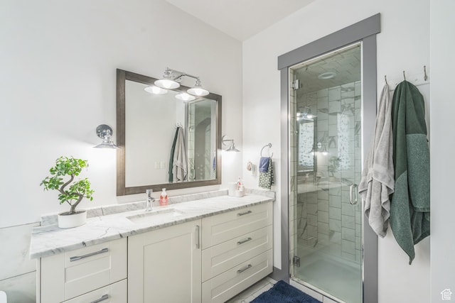 1186 W Marinwood Ave, Murray, UT 84123 - full bathroom featuring vanity and a stall shower