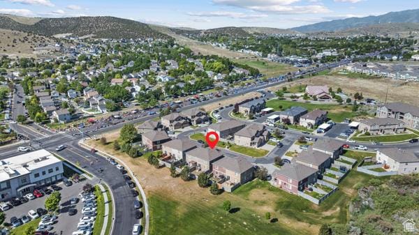 8064 N Clearwater Rd, Eagle Mountain, UT 84005 - view of property location featuring a mountainous background and nearby suburban area