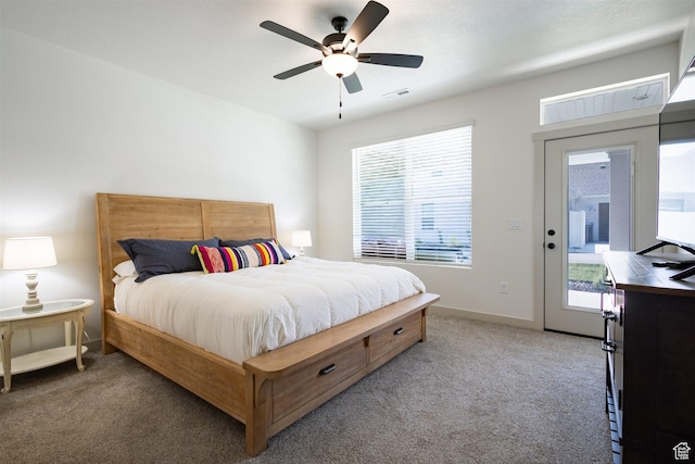 3795 S 4250 W Unit 446D, West Haven, UT 84401 - bedroom with carpet floors, ceiling fan, and baseboards