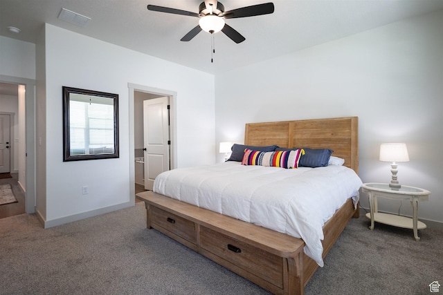 3795 S 4250 W Unit 446D, West Haven, UT 84401 - carpeted bedroom featuring baseboards and ceiling fan