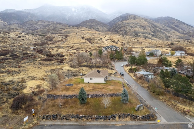 3870 W Mountaintop Cir, Cedar Hills, UT 84062 - aerial overview of property's location with a mountainous background