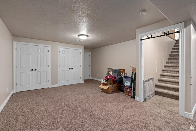 3870 W Mountaintop Cir, Cedar Hills, UT 84062 - playroom with carpet floors, a textured ceiling, and baseboards