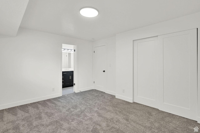 6034 S 2900 W, Roy, UT 84067 - unfurnished bedroom featuring carpet, baseboards, and connected bathroom
