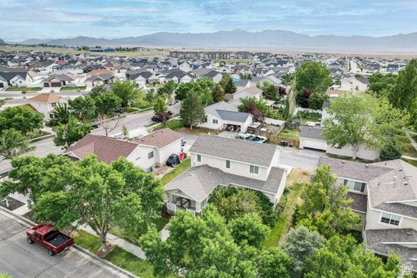 1405 N Durocher Ln W, Tooele, UT 84074 - aerial view of residential area with a mountain backdrop