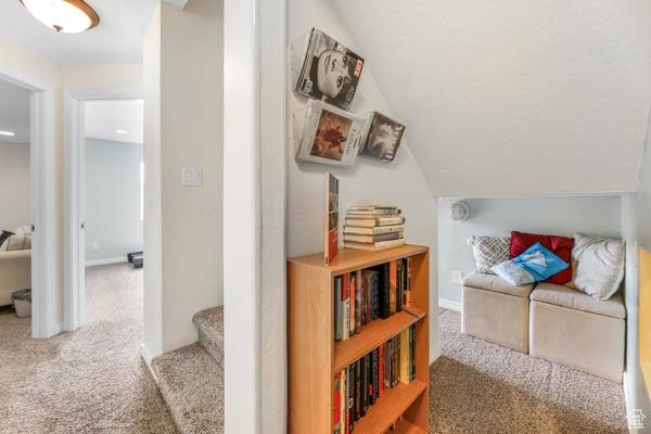 1405 N Durocher Ln W, Tooele, UT 84074 - bedroom featuring carpet and vaulted ceiling