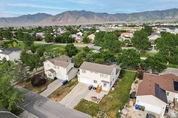 1405 N Durocher Ln W, Tooele, UT 84074 - aerial perspective of suburban area featuring mountains