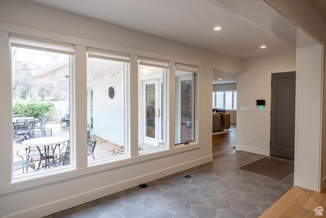 3563 S Canyon Way, Millcreek, UT 84106 - entryway with recessed lighting and tile patterned floors