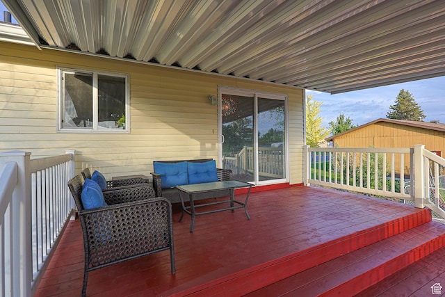 1878 S 3300 W, Syracuse, UT 84075 - wooden deck with an outdoor hangout area