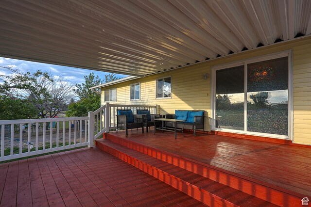 1878 S 3300 W, Syracuse, UT 84075 - wooden terrace featuring an outdoor living space