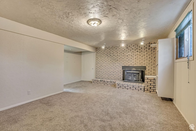 1236 E Violet Dr, Sandy, UT 84094 - unfurnished living room with carpet, a textured ceiling, and baseboards