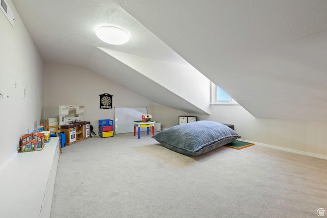 1287 W Bloomington Dr S Unit 7, Bloomington, UT 84790 - carpeted bedroom with vaulted ceiling and baseboards