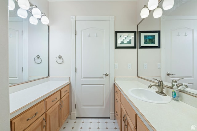 1287 W Bloomington Dr S Unit 7, Bloomington, UT 84790 - bathroom with vanity and tile patterned floors