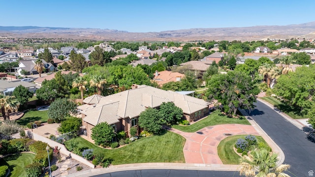 1287 W Bloomington Dr S Unit 7, Bloomington, UT 84790 - aerial perspective of suburban area featuring a mountainous background