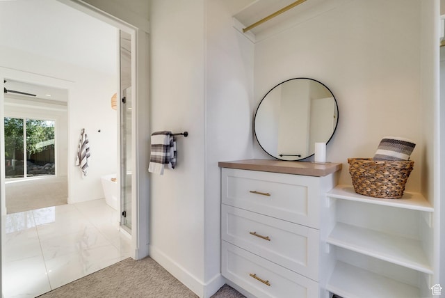 1474 E Rock View Ct, Kamas, UT 84036 - full bathroom with a stall shower and baseboards