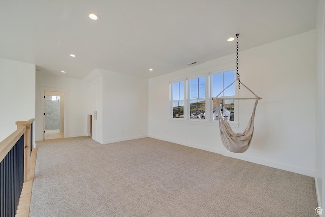 1474 E Rock View Ct, Kamas, UT 84036 - empty room featuring light carpet, recessed lighting, and baseboards