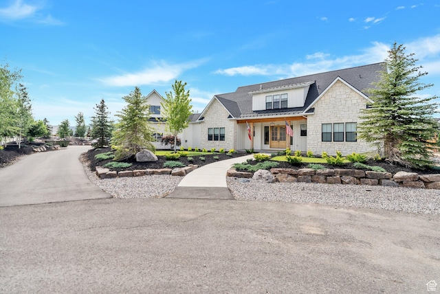 1474 E Rock View Ct, Kamas, UT 84036 - modern farmhouse style home featuring stone siding