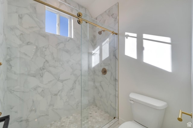 1474 E Rock View Ct, Kamas, UT 84036 - bathroom featuring toilet and a marble finish shower
