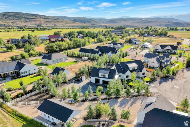 1474 E Rock View Ct, Kamas, UT 84036 - aerial view of residential area featuring a mountain backdrop