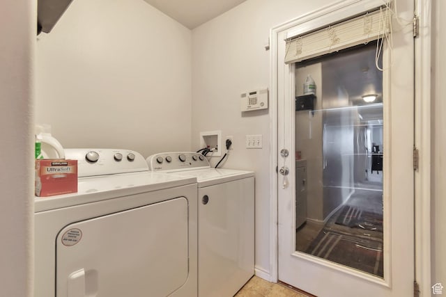 8567 S Cork Oak Dr, West Jordan, UT 84081 - laundry area featuring separate washer and dryer and light tile patterned floors