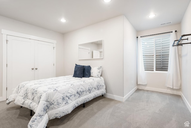 10773 S Beach Comber Way S, Jordan, UT 84009 - carpeted bedroom with baseboards, recessed lighting, and a closet