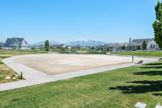 10773 S Beach Comber Way S, Jordan, UT 84009 - view of home's community with a residential view, a lawn, and a mountain view