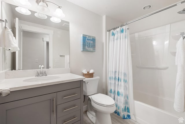 10773 S Beach Comber Way S, Jordan, UT 84009 - bathroom featuring toilet, vanity, and shower / bath combo