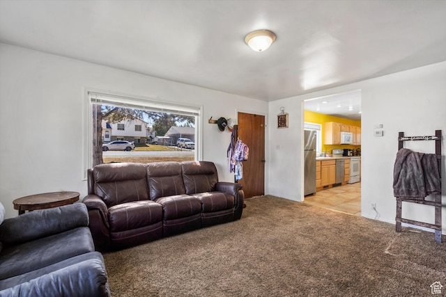 5305 S 2700 W, Roy, UT 84067 - living room featuring light colored carpet