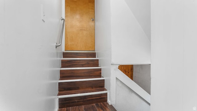 23 W Cottage Ave, Sandy, UT 84070 - stairs with wood finished floors