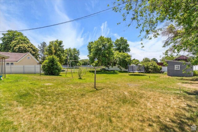 339 S Main St, Smithfield, UT 84335 - view of yard with a trampoline
