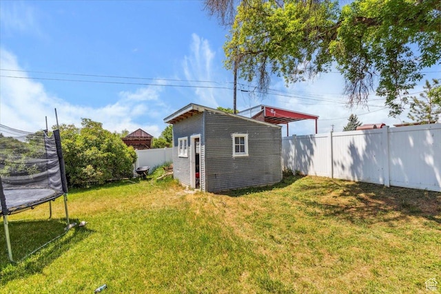 339 S Main St, Smithfield, UT 84335 - view of yard featuring a trampoline