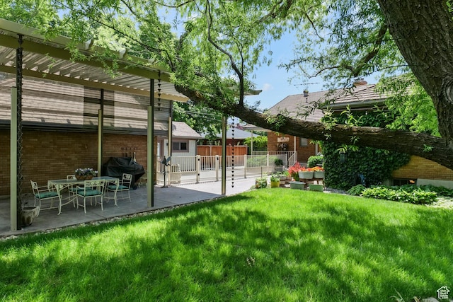1377 E Wilson Ave, Salt Lake City, UT 84105 - view of yard featuring a pergola and a patio