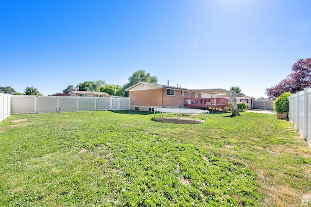 648 W 2200 N, Clinton, UT 84015 - view of yard with a deck
