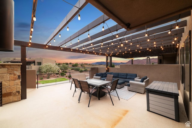 5048 N Escapes Dr, St George, UT 84770 - view of patio with an outdoor hangout area