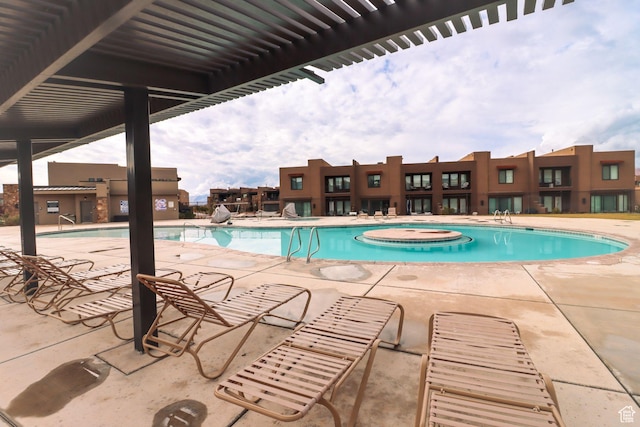 5048 N Escapes Dr, St George, UT 84770 - community pool with a patio area