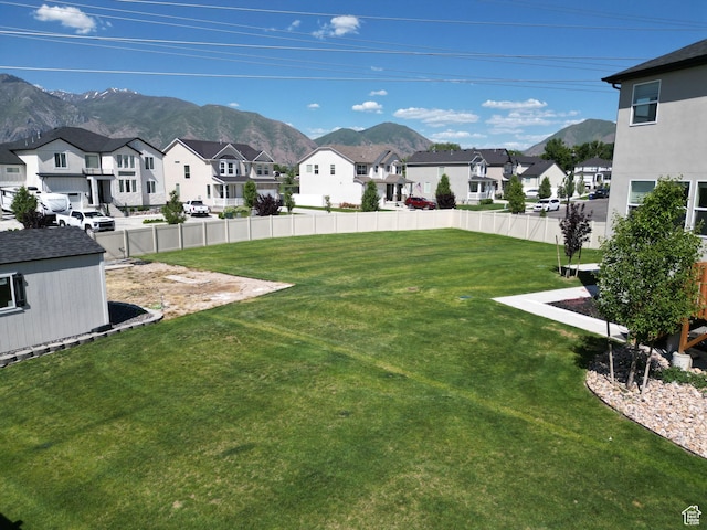 1573 N Woodside Dr, Spanish Fork, UT 84660 - view of yard featuring a residential view and a mountain view