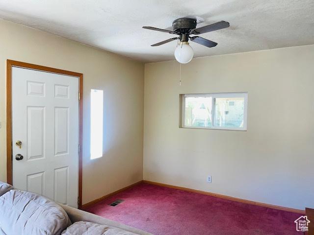 4562 S 785 E, Millcreek, UT 84107 - bedroom featuring carpet, baseboards, and ceiling fan