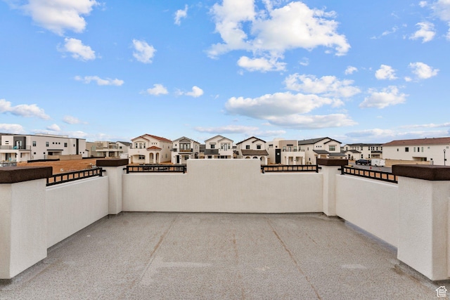 6134 S Kelly Ln, St George, UT 84790 - view of patio / terrace with a residential view and a balcony