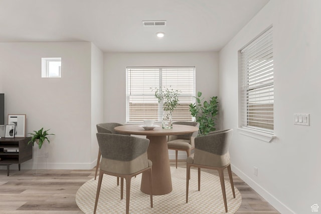 6134 S Kelly Ln, St George, UT 84790 - dining space featuring baseboards and light wood finished floors