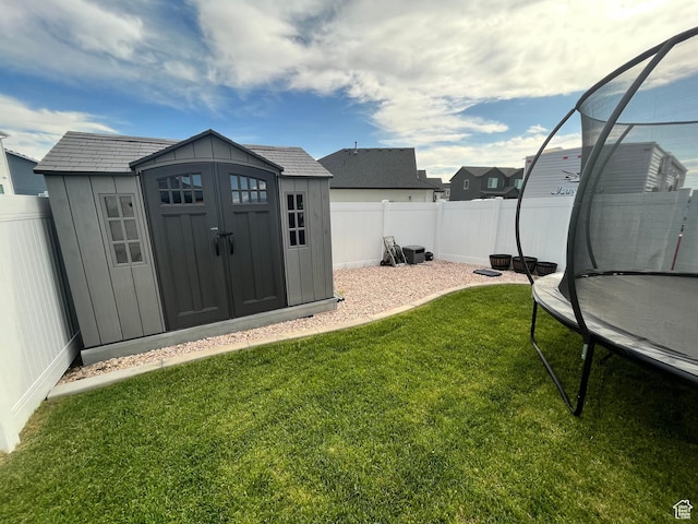 3198 N 3475 W, Plain City, UT 84404 - view of yard with a trampoline