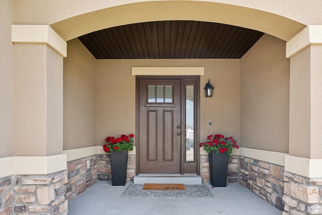 261 W 1200 S, Lehi, UT 84043 - view of exterior entry featuring stucco siding and stone siding
