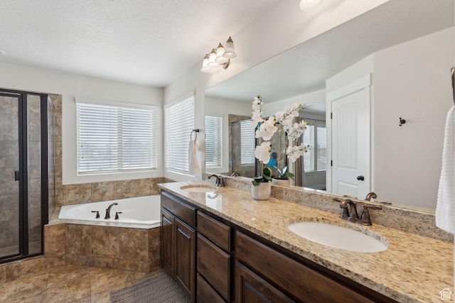 261 W 1200 S, Lehi, UT 84043 - full bathroom with a garden tub, double vanity, and a stall shower