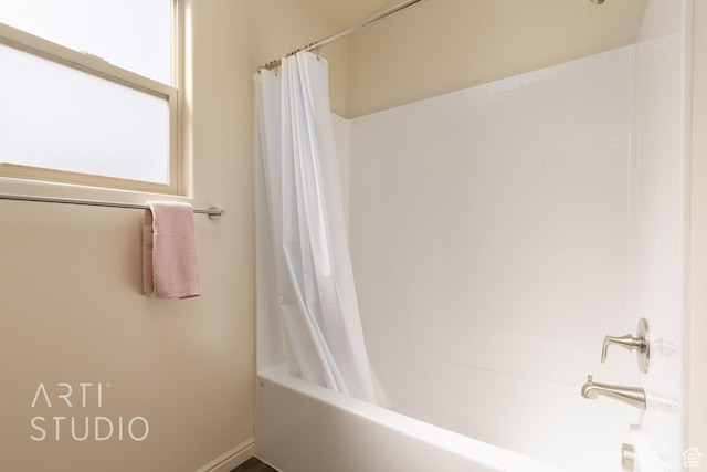 3504 E 3140 S, St George, UT 84790 - full bathroom featuring shower / bath combo with shower curtain
