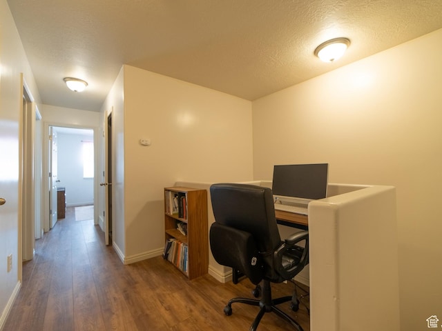 1305 S 1410 E, Provo, UT 84606 - office featuring wood finished floors, a textured ceiling, and baseboards