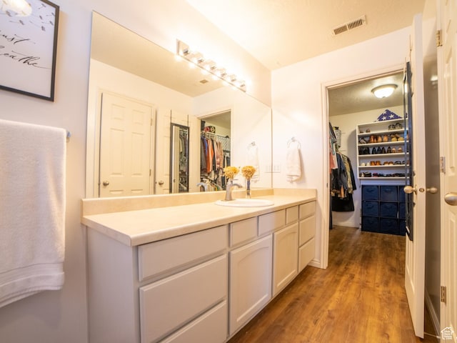 1305 S 1410 E, Provo, UT 84606 - full bathroom featuring a spacious closet, vanity, and wood finished floors